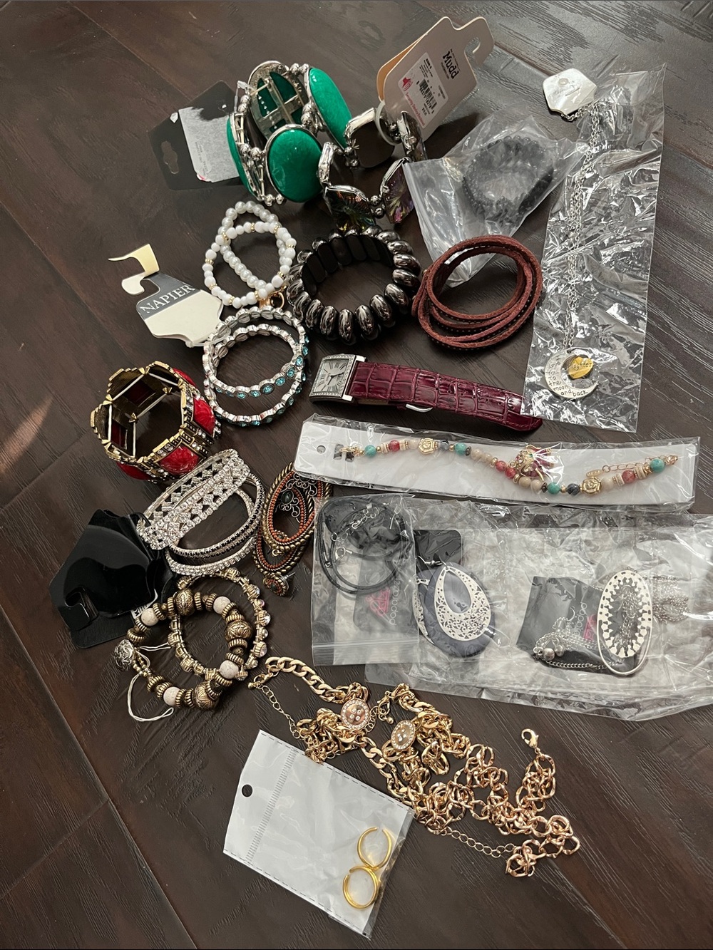 Mixed Lot of Fashion Jewelry - Multicolor Bracelets, Necklaces, & Earrings